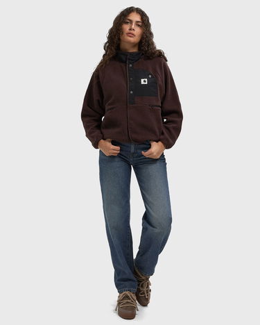 Яке Carhartt WIP Flynn Snap-Button Fleece Jacket Кафяво | I035460-3AN.XX, 2