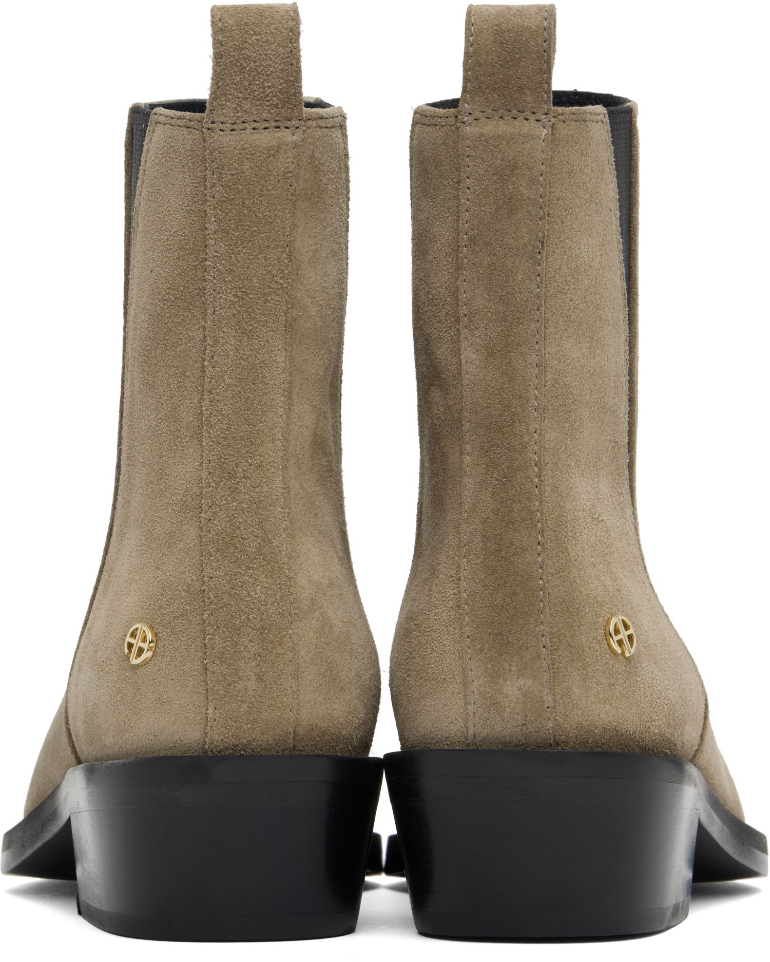 Облекло Anine Bing Anine Bing Bekah Suede Flat Ankle Boots Бежово | A-14-10197-TPU1, 1