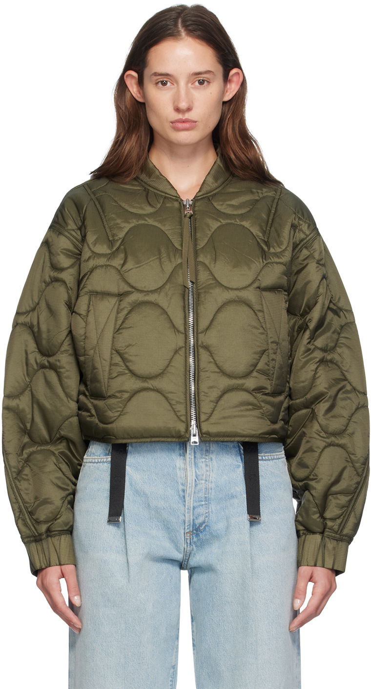 Яке бомбър AGOLDE Iona Bomber Jacket Зелено | A5031, 0