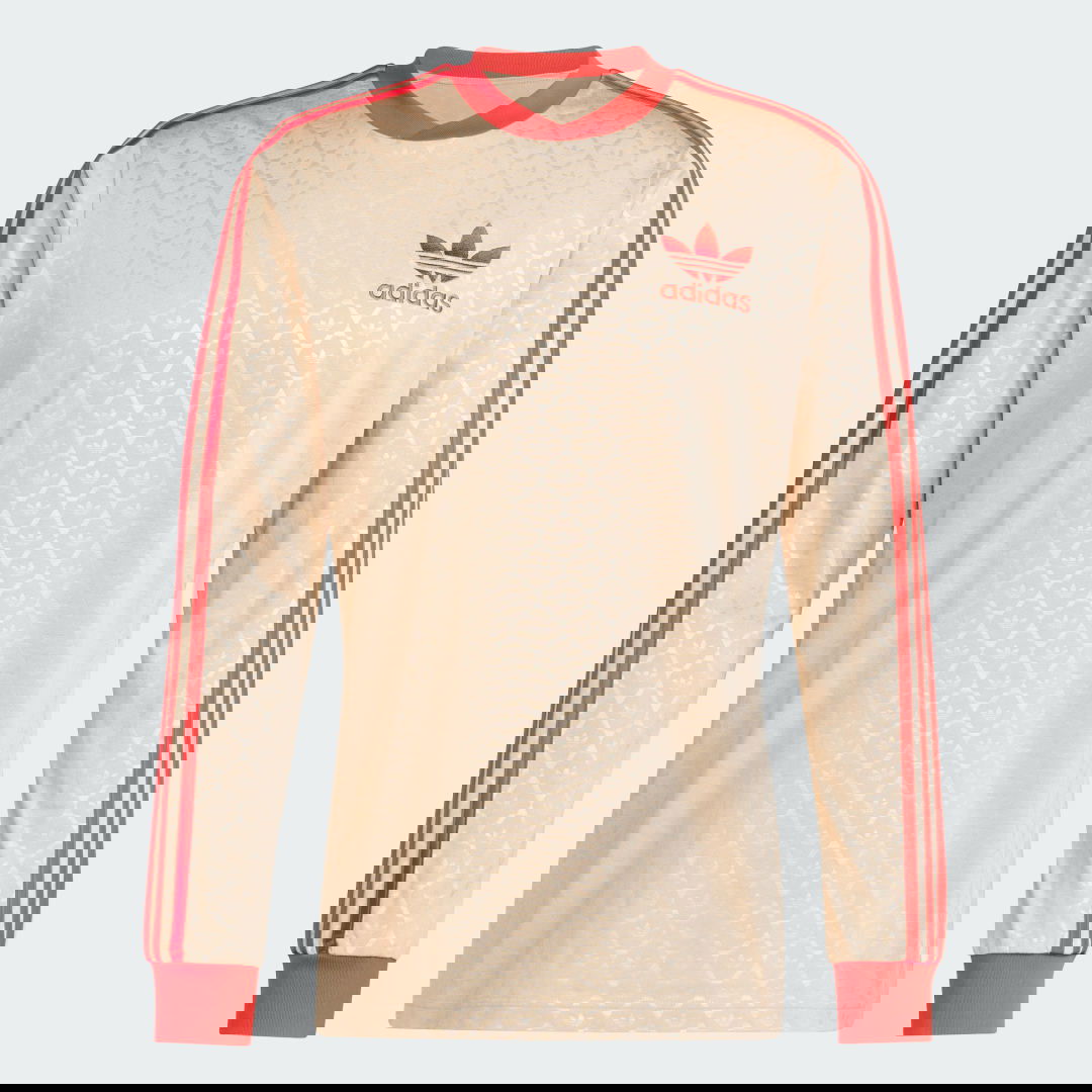 Тениска adidas Originals Long Sleeve T-Shirt Бежово | IX5463, 1