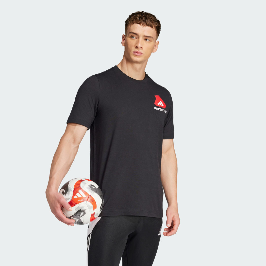 Тениска adidas Performance Predator History Graphic T-Shirt Черно | JD8217, 1