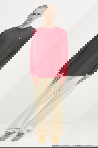 Тениска Carhartt WIP L/S Chase Long Sleeve T-Shirt Червено | I026392.30QXX, 4