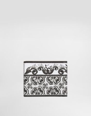 Портфейл Dolce & Gabbana Dolce & Gabbana Calfskin Majolica Print Wallet Бяло | BP3102AN719IU3TN, 2