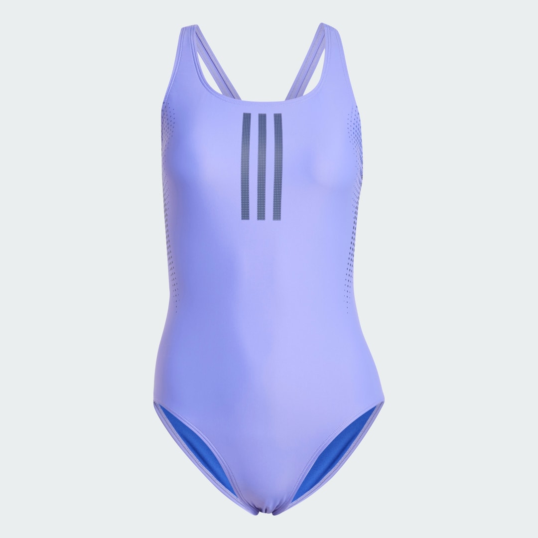 Бански adidas Performance 3-Stripes Rubber Graphic Лилаво | IT3202, 1