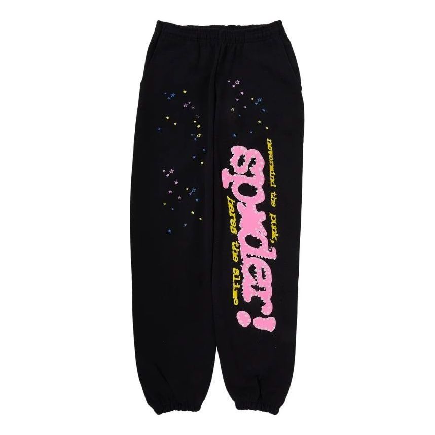 Спортни панталони Sp5der SP5DER Pink V2 Sweatpants Черно | SP5D0127, 0