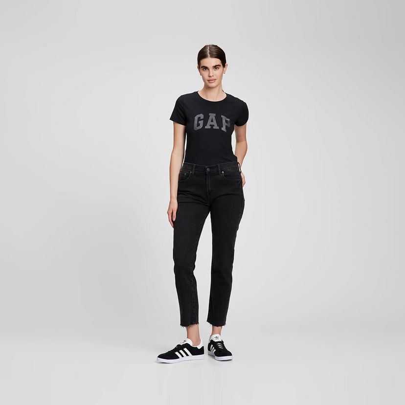 Тениска GAP Logo Tees 2Pack Heath Черно | 548683-05