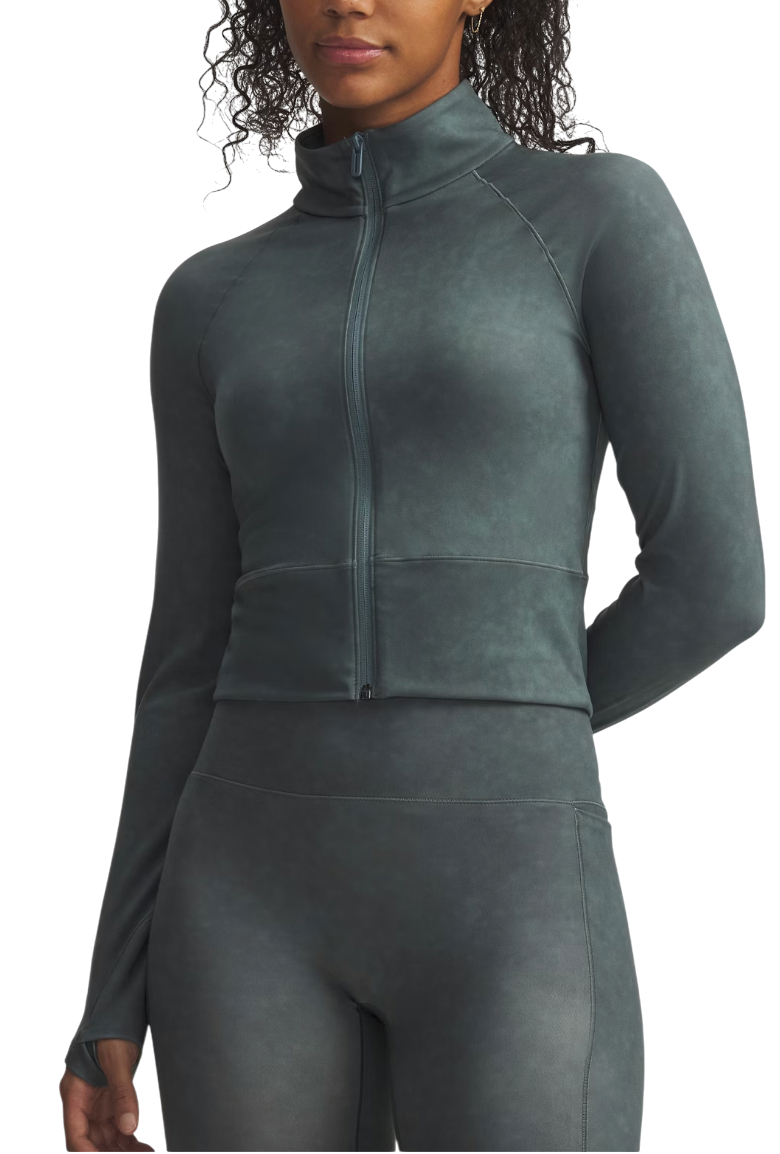 Яке Under Armour Meridian Suede Effect Full Zip Top Зелено | 6007093-587