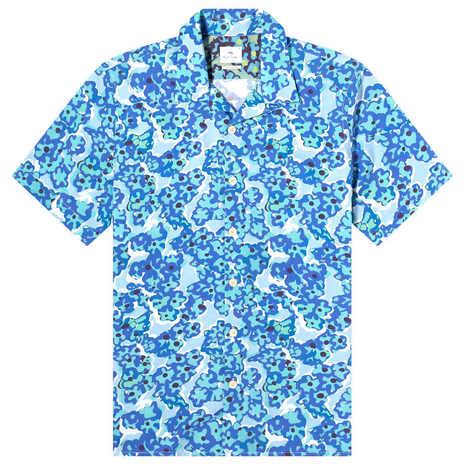 Риза Paul Smith Paul Smith Floral Print Vacation Shirt Синьо | M2R-114R-N22103-41, 0