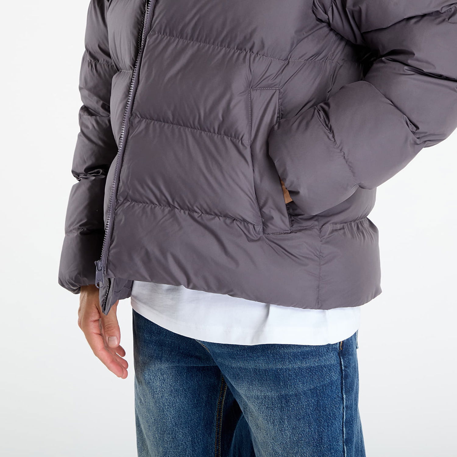 Пухо яке adidas Performance Hooded Puffer Jacket Сиво | JX4122, 1