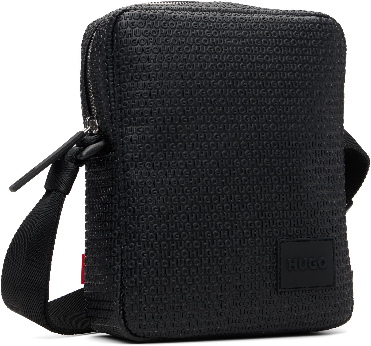 Чанта през рамо BOSS Embossed-Logo Bag Черно | 50558524, 1