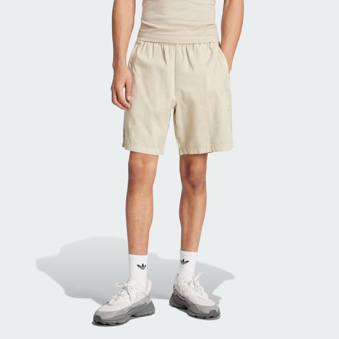 Къси панталони adidas Performance Trefoil Essentials+ Dye Woven Бежово | IS1733, 0