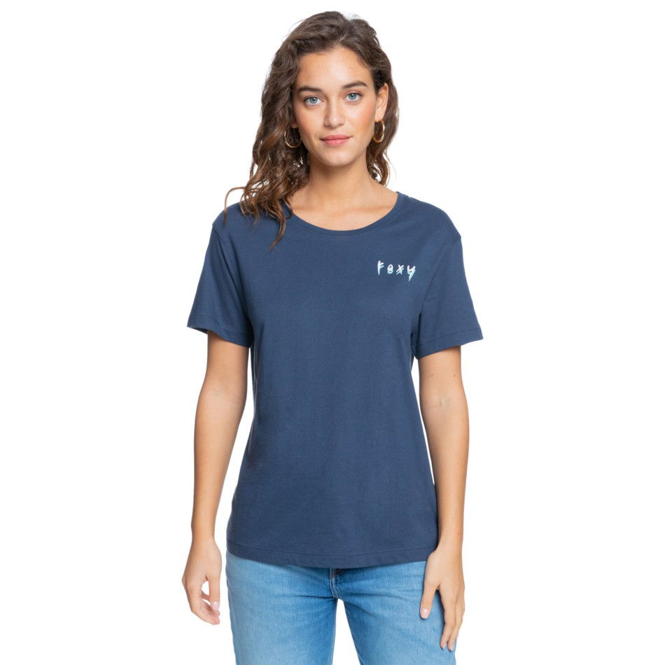 Тениска Roxy Women's Short Sleeve T-Shirt Синьо | ERJZT05256-BSP0, 0