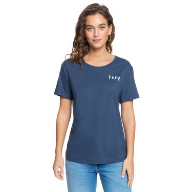 Тениска Roxy Women's Short Sleeve T-Shirt Синьо | ERJZT05256-BSP0, 0