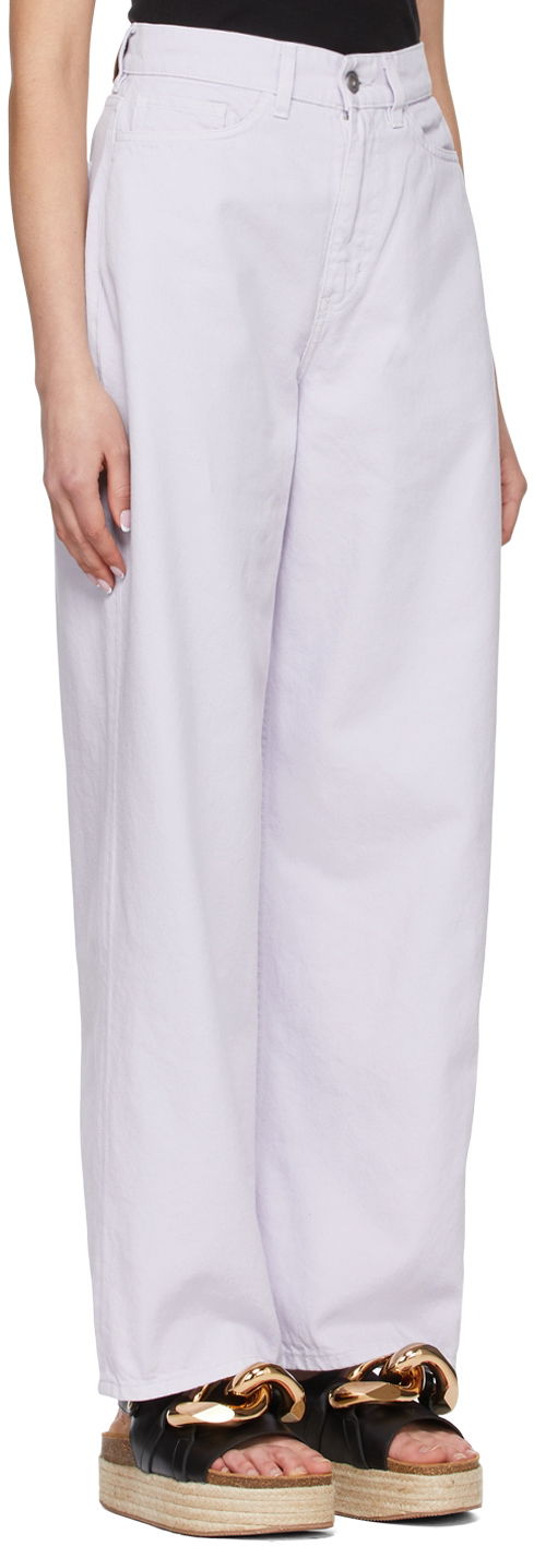Дънки YMC YMC Papa Wide Leg Jeans Лилаво | Q4SAO, 1