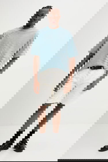 Тениска A-COLD-WALL* Deconstructed Stitch Detail Short Sleeve T-Shirt Синьо | ACWMTS208, 1