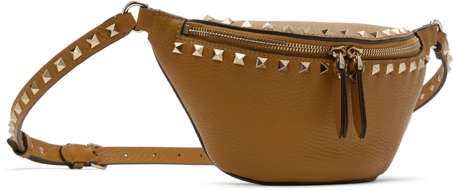 Чанта за кръста Valentino Valentino Garavani Small Rockstud Belt Bag Кафяво | 6W2B0Q98VSF, 1