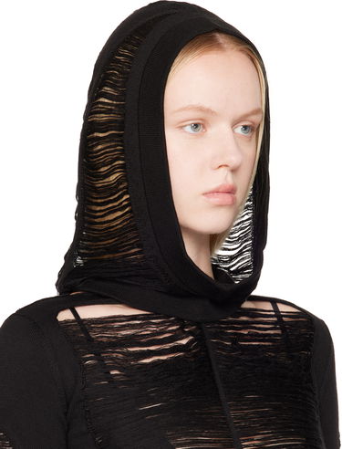 Пуловер Rick Owens Rick Owens Hollywood Jera Knitted Hood Сиво | RO01E7481 KGRIDM, 3