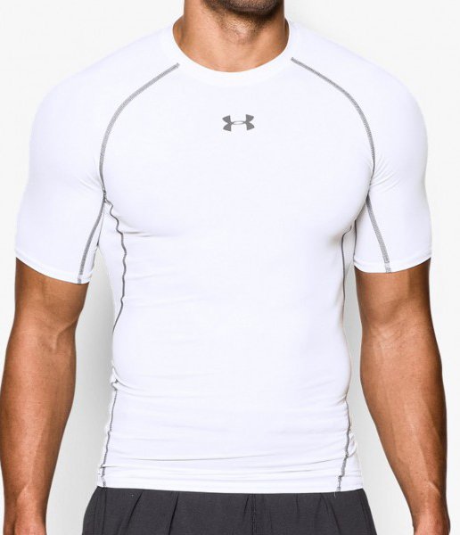 Тениска Under Armour T-Shirt HeatGear Бяло | 1257468-100, 0