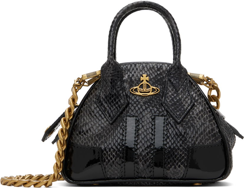 Чанта през рамо Vivienne Westwood Chain Mini Bag Черно | 5C010009W-L007Y-