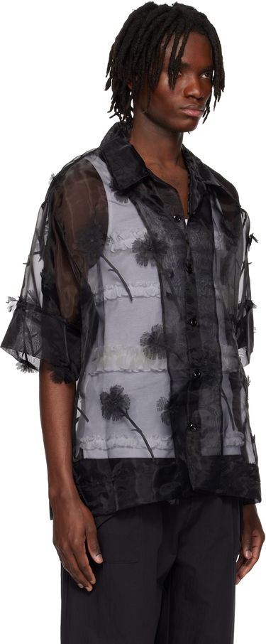 Риза Simone Rocha Simone Rocha Carnation Organza Boxy Shirt Бежово | 5332 1245, 4