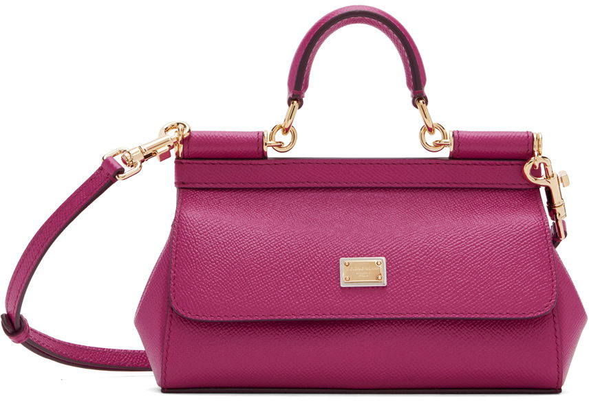 Дамска чанта Dolce & Gabbana Pink Small Sicily Bag Розово | BB7116 A1001, 0