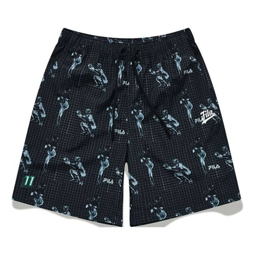 Къси панталони FILA Fusion Print Woven 5-Inch Shorts Черно | T11M132601F-BK, 0