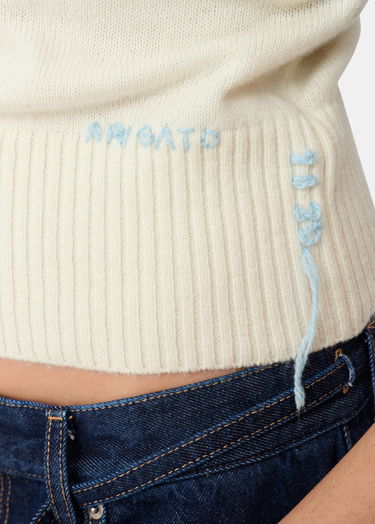 Жилетка AXEL ARIGATO Marla Knitted Ribbed Vest with Side Lacing Бяло | A3356004, 6