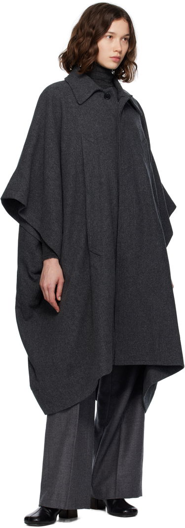 Палта Maison Margiela MM6 Maison Margiela Wool Cape Coat Сиво | S52AH0083 M35473, 3