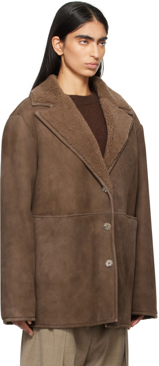 Яке Loulou de Saison Loulou de Saison Cirebo Shearling Jacket Кафяво | CIREBO, 1