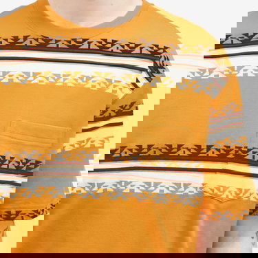 Тениска BEAMS Beams Plus Jacquard Stripe Pocket Tee Жълто | 3804-0069-156-58, 5