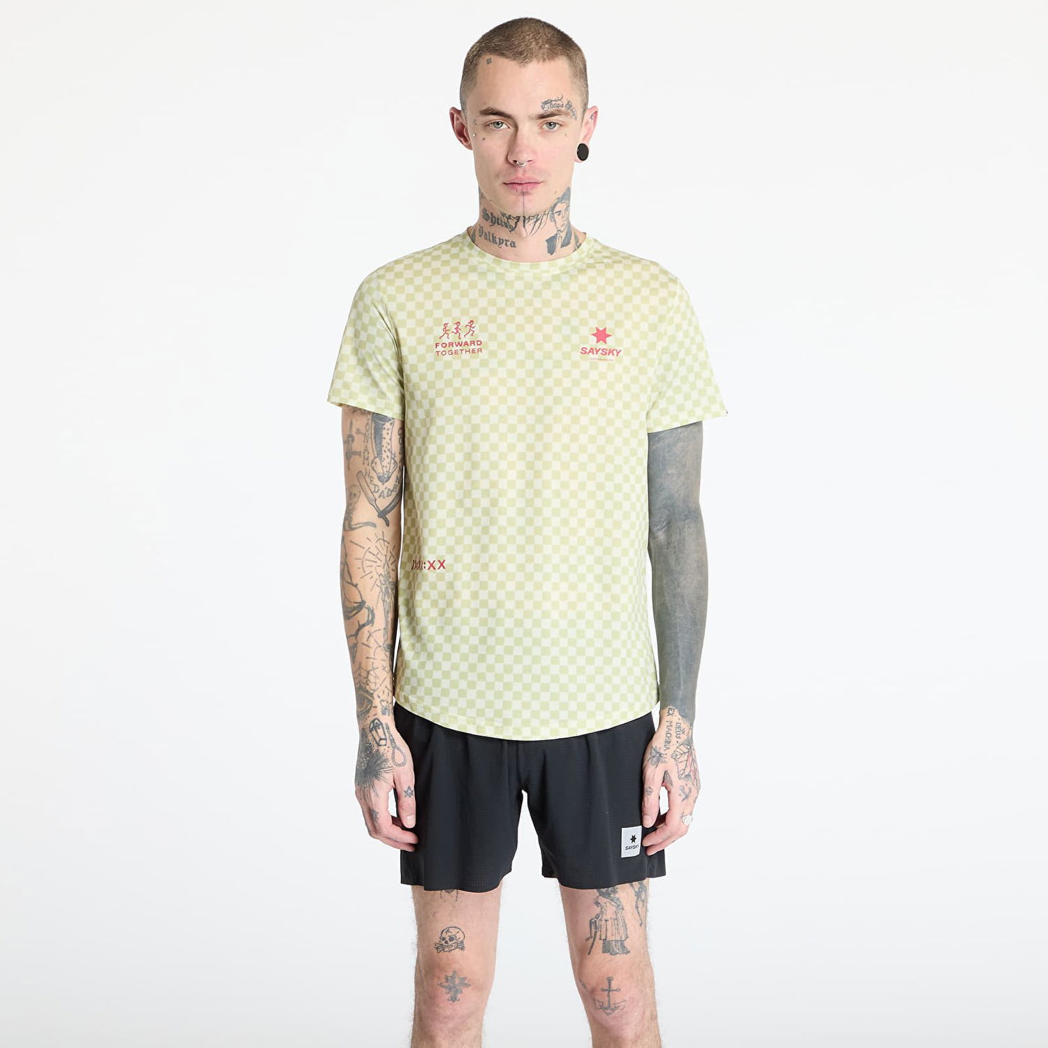 Тениска Saysky SAYSKY Checker Combat T-Shirt Жълто | NMRSS31C1034, 0