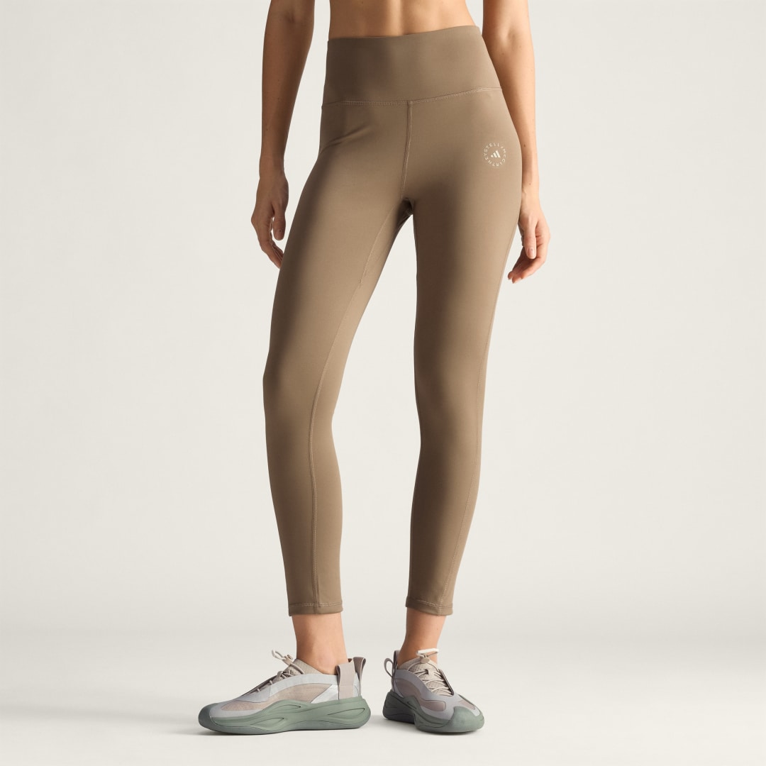 Клинове adidas Performance Stella McCartney Yoga 7/8 Leggings Кафяво | JW2001, 0