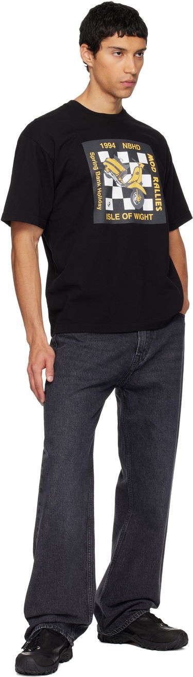 Тениска Neighborhood Mod Rallies Isle of Wight Graphic T-shirt Черно | 252PCNH-ST10, 3