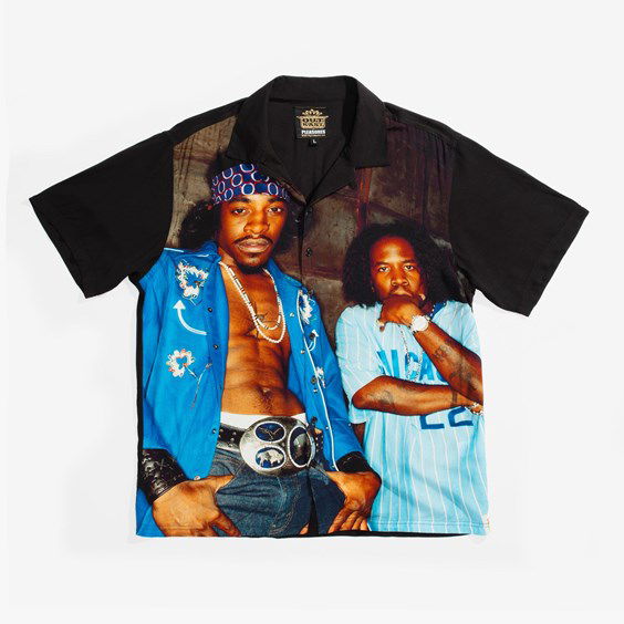 Риза Pleasures Outkast x Kryptonite Button Down Многоцветен | P22SP026-BLACK, 0