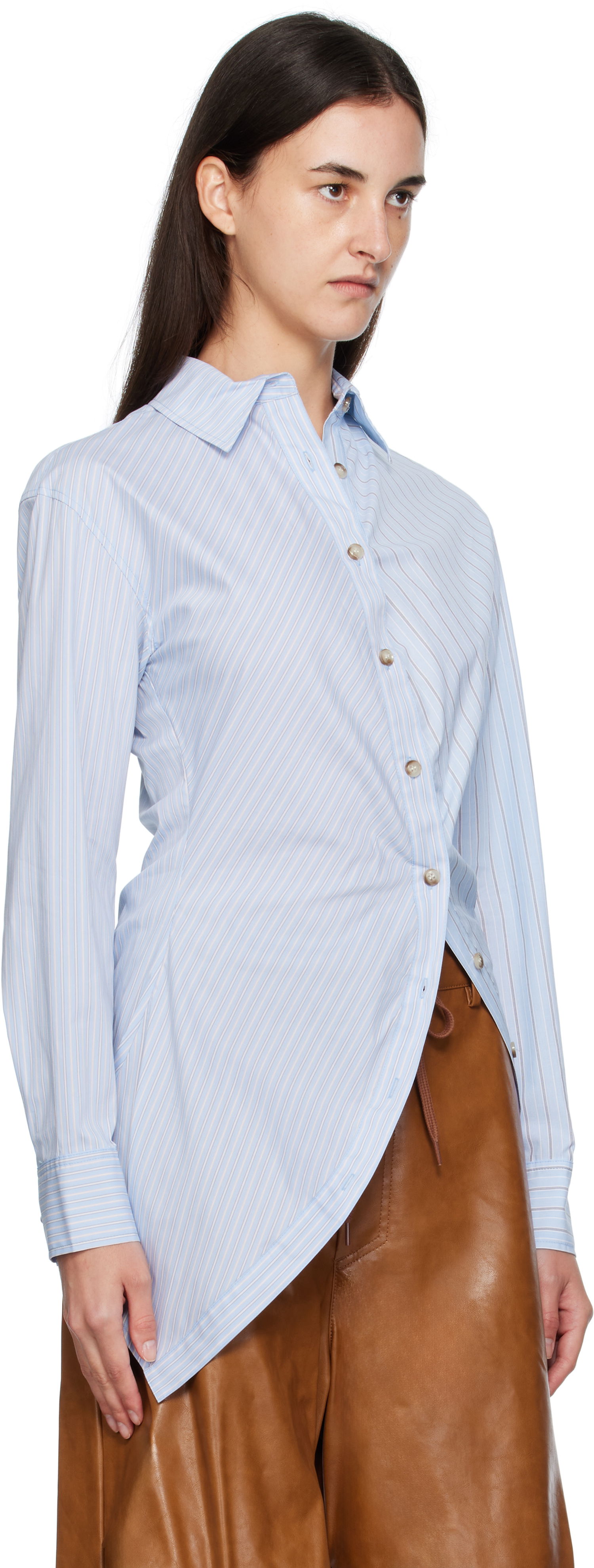 Риза Andersson Bell Andersson Bell Twist Check Shirt Синьо | atb1362w, 1