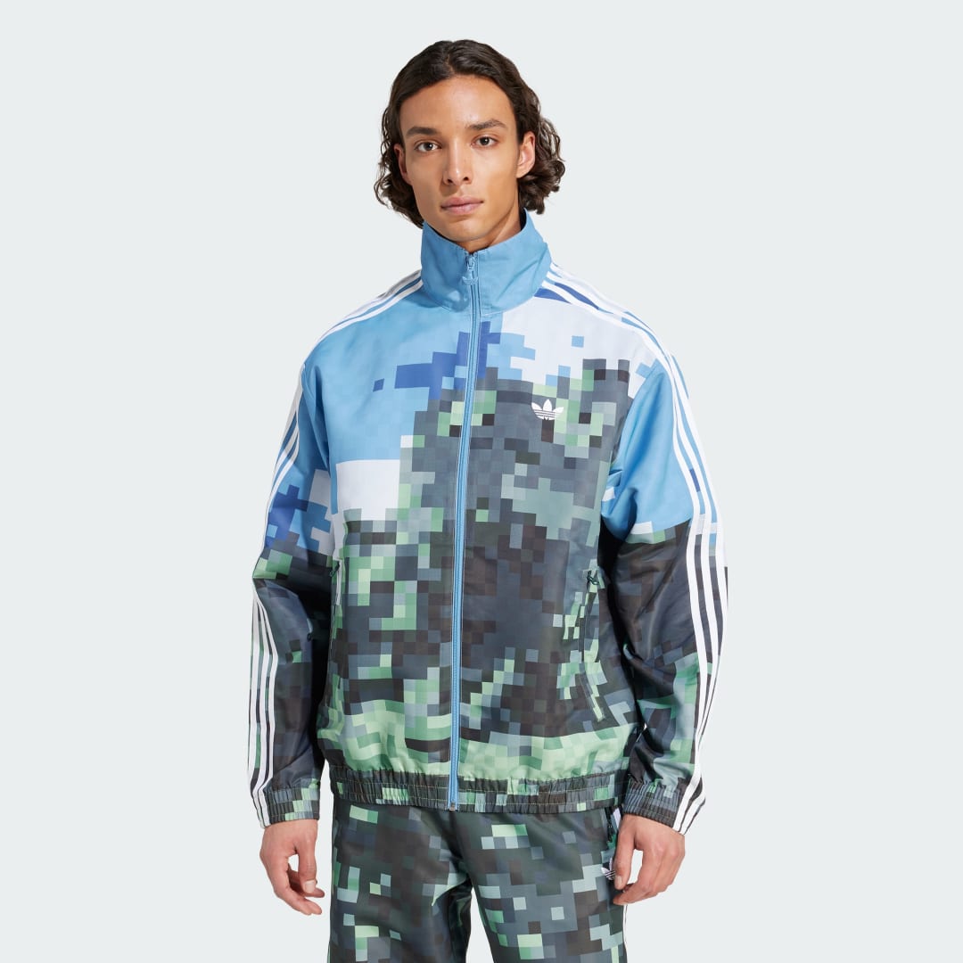 Суитчър adidas Originals adidas Originals x Minecraft Track Jacket Синьо | JZ9921, 0