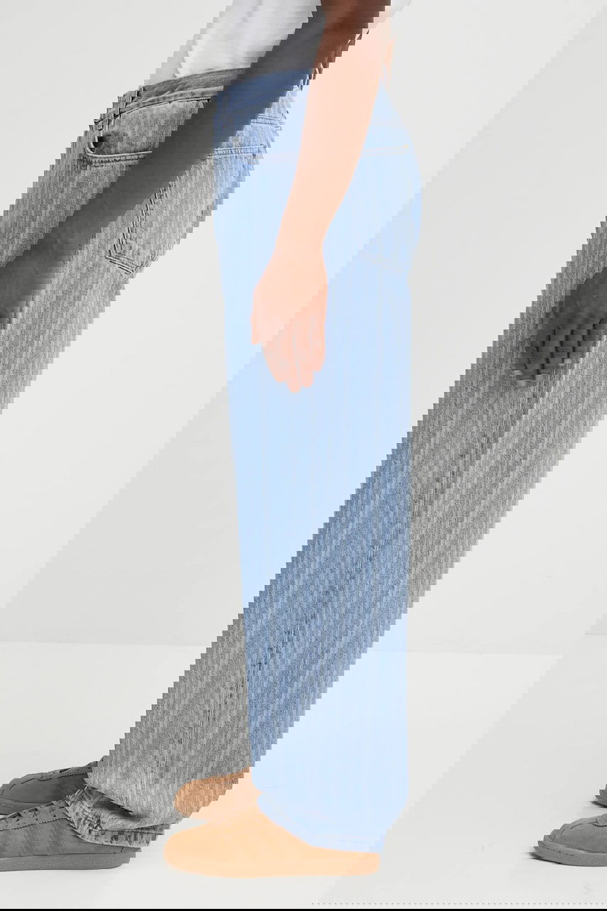 Дънки Carhartt WIP Rylan Wide Leg Striped Jeans Синьо | I035562.32H12, 1