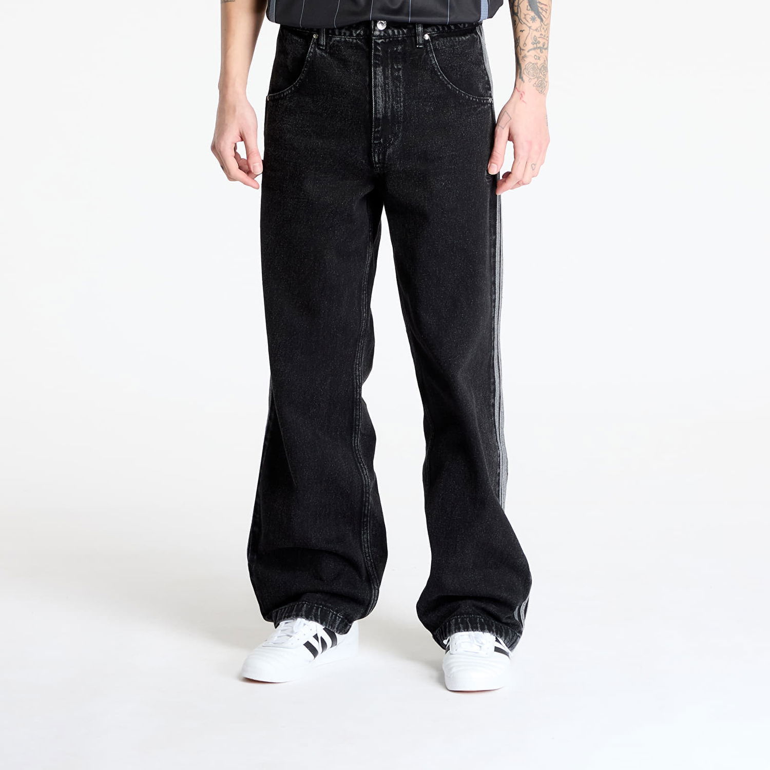Дънки adidas Originals Firebird Adicolor Denim Pants Черно | JC6718, 0