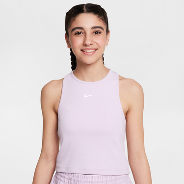 Потник Nike Nike Sportswear Ribbed Crop Tank Top Лилаво | FZ5551-537, 0