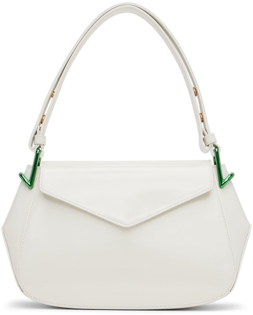 Чанта през рамо Bottega Veneta Toyin Shoulder Bag Бяло | 701044 V1C30, 0