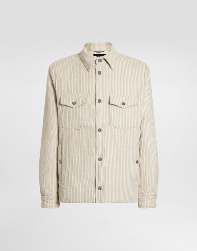 Dolce & Gabbana Corduroy Padded Jacket