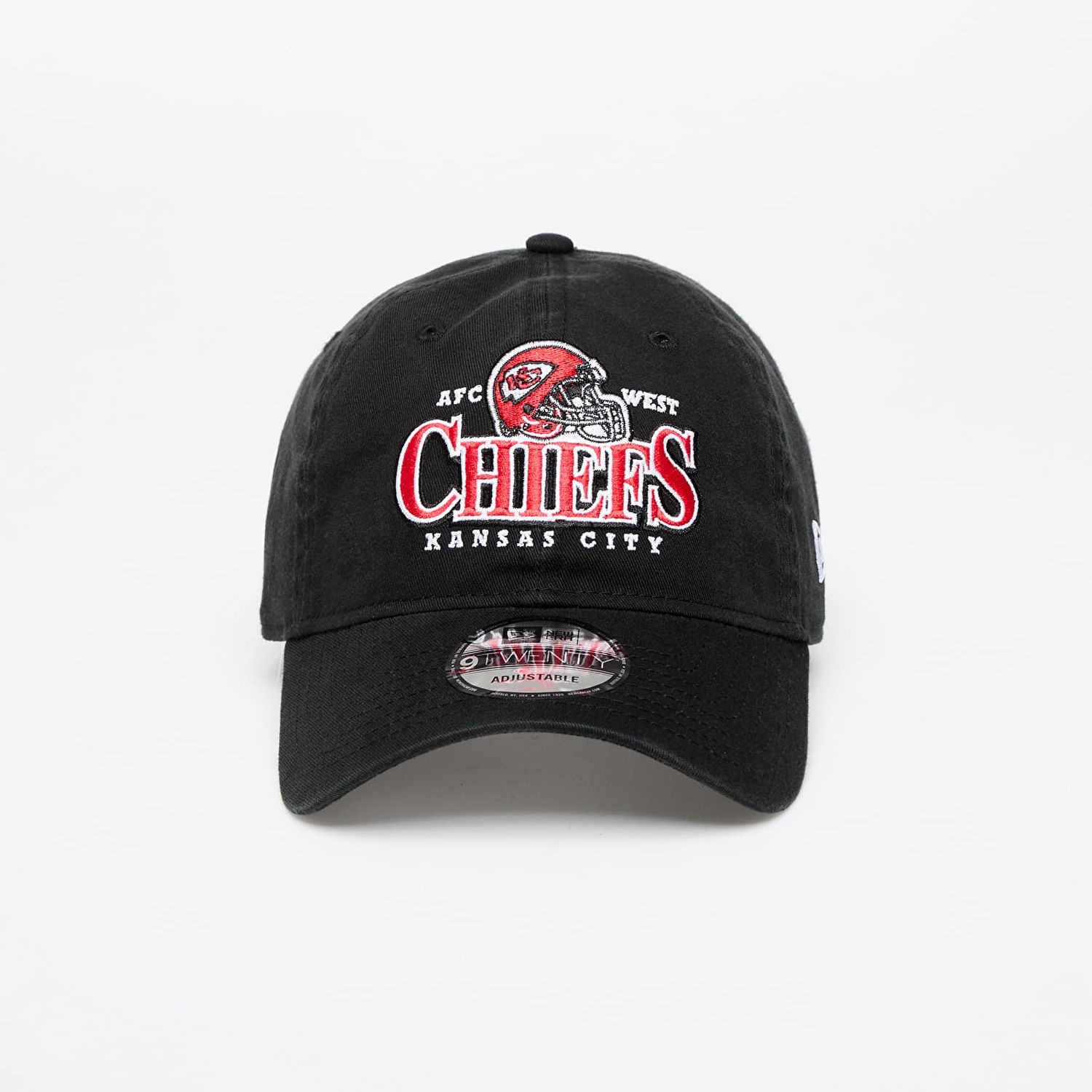Шапка с козирка New Era Kansas City Chiefs Helmet 9TWENTY Adjustable Cap Черно | 60667634, 0