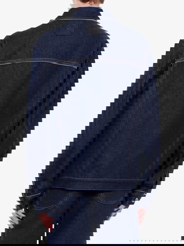 Яке Off-White JACKET - OFF WHITE Тъмно синьо | OMYE092S24DEN0014522, 3