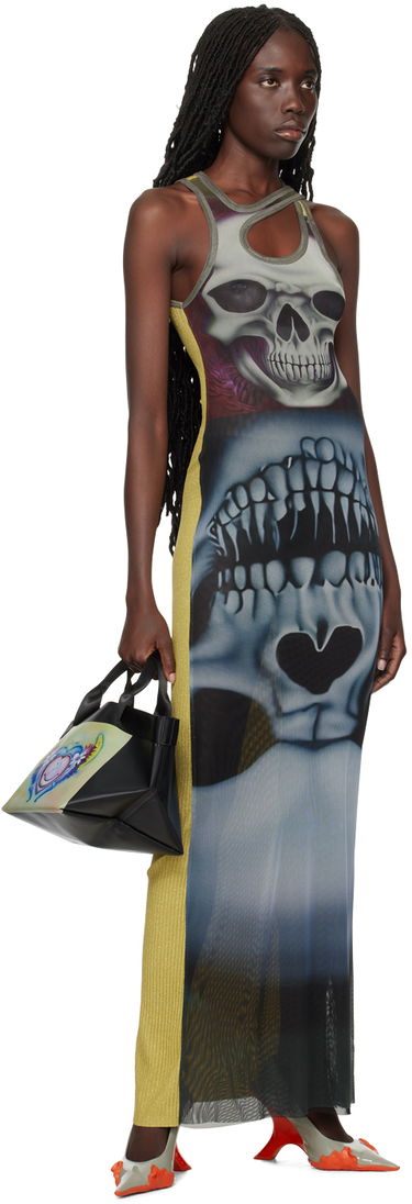 Pокля Ottolinger Ottolinger Printed Mesh Maxi Dress Многоцветен | 102703, 3