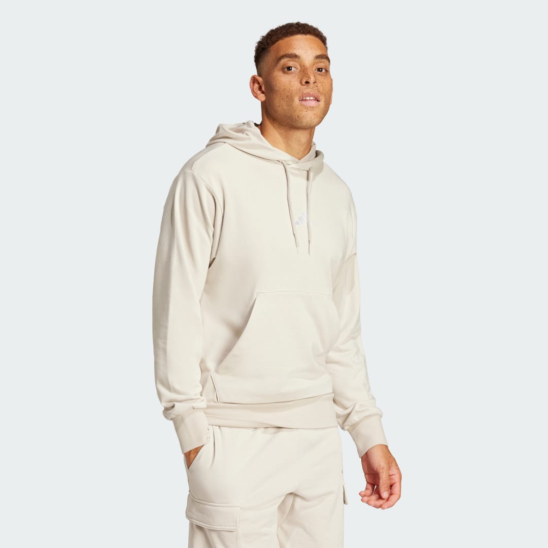 Суитчър adidas Performance Essentials Feelcozy French Terry Hoodie Бежово | IN6085, 1