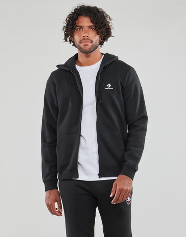Суитчър Converse GO-TO EMBROIDERED STAR CHEVRON FULL-ZIP HOODIE Черно | 10024511-A01, 1