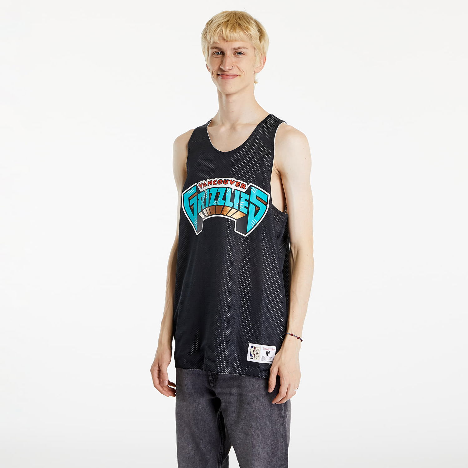 Фланелка Mitchell & Ness NBA Reversible Mesh Practice Tank Vintage Logo Vancouver Grizzlies Multi/ Black Черно | TMTK6913-VGRYYPPPMTBK, 0