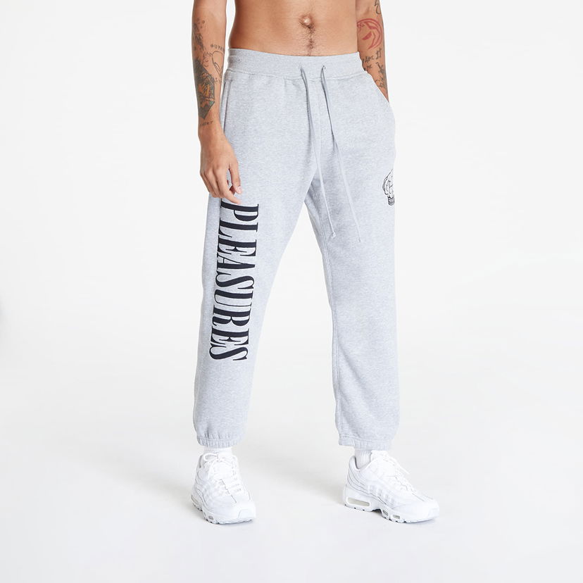 Спортни панталони Pleasures x N.E.R.D Sweatpants Бяло | P23N003 GREY