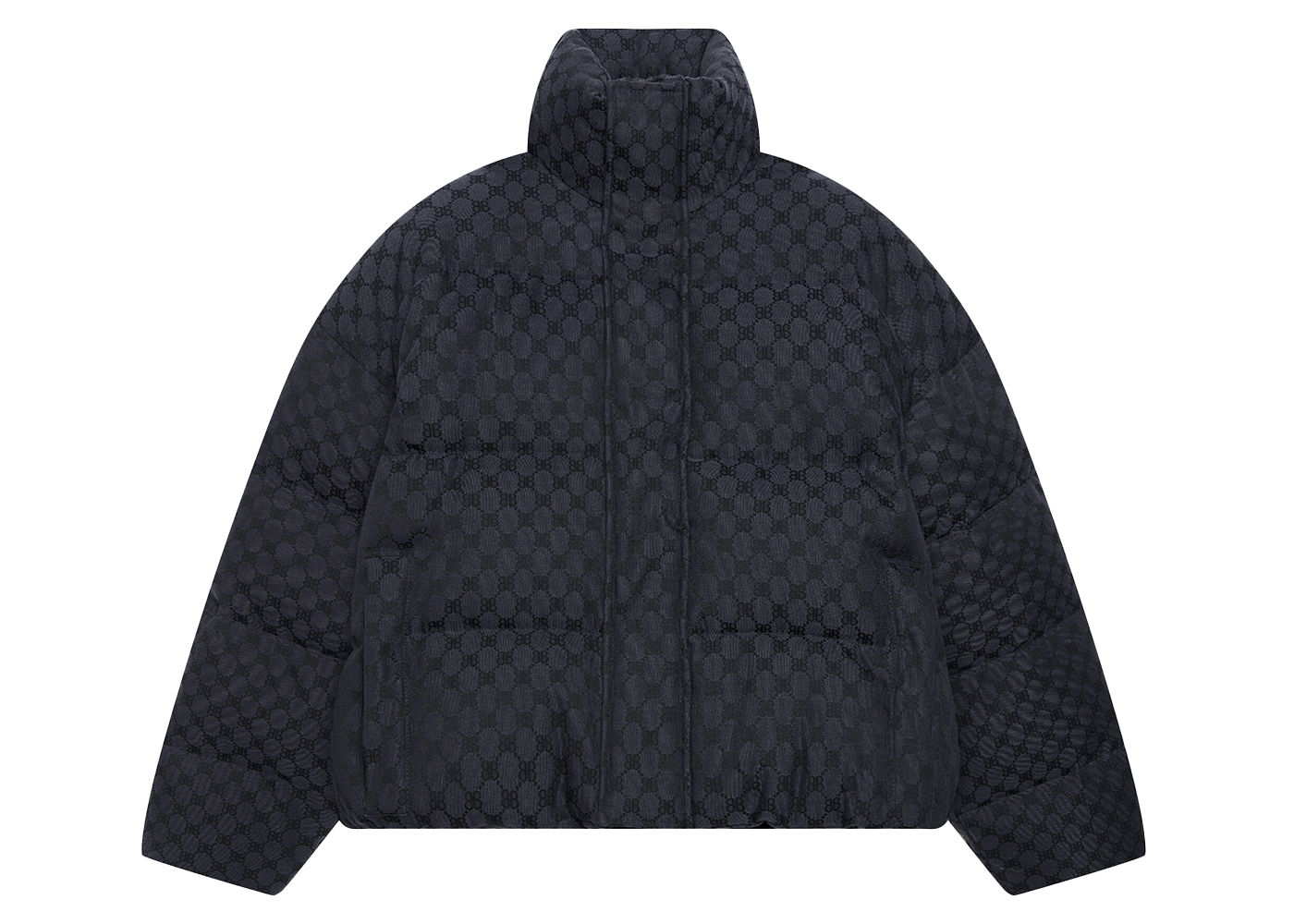 Пухо яке Gucci x Balenciaga The Hacker Project Hacker BB Puffer Jacket Черно | 681885TLO531269, 0