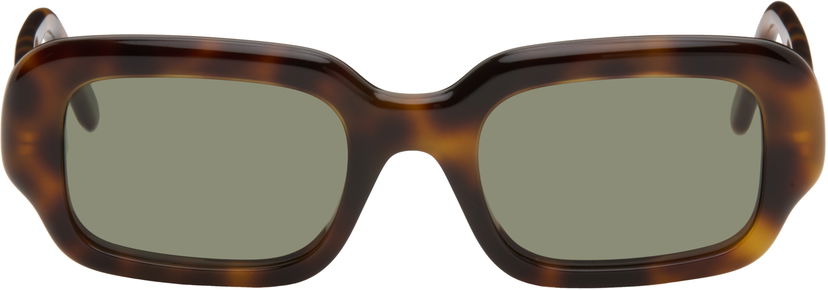 Слънчеви очила Loewe Rectangular Slim Sunglasses Кафяво | LW40158I5152N 192337200236